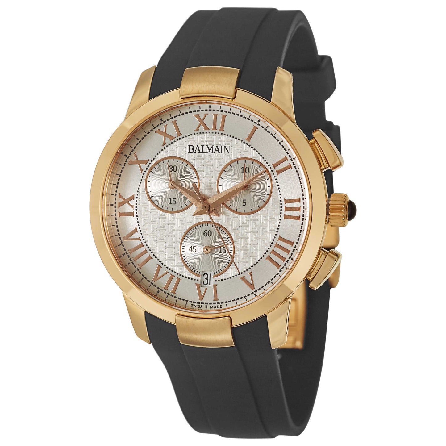 Front view of Balmain Iconic Men's Swiss Quartz (Battery-Powered) Watch B53693222