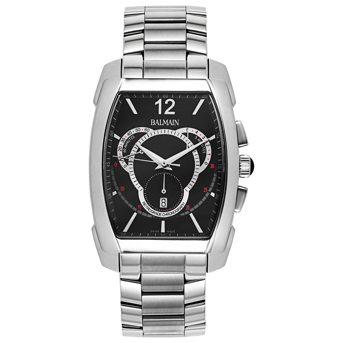 Front view of Balmain Arcade Men's Swiss Quartz (Battery-Powered) Watch B53813366