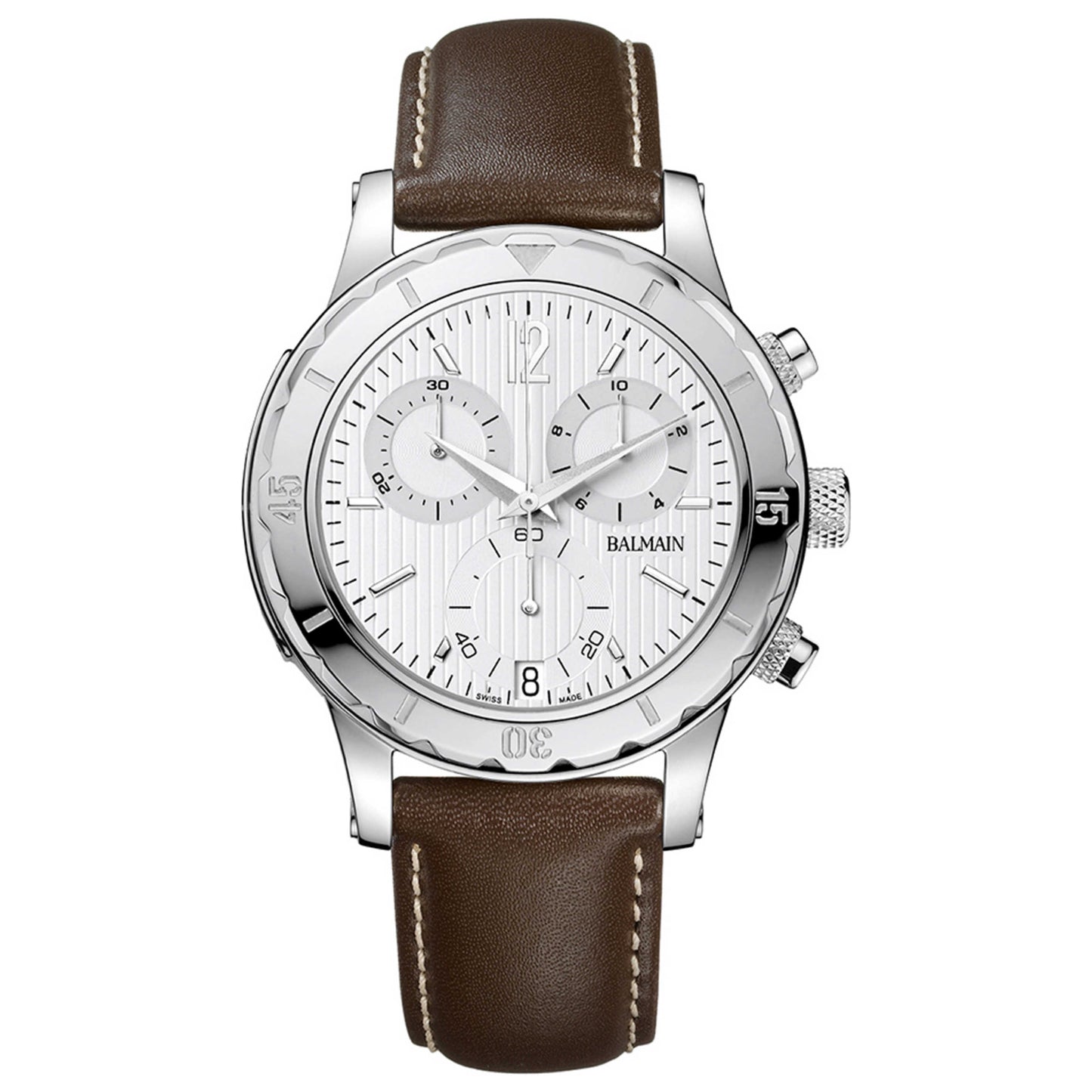Front view of Balmain Balmainia Men's Swiss Quartz (Battery-Powered) Watch B55415224