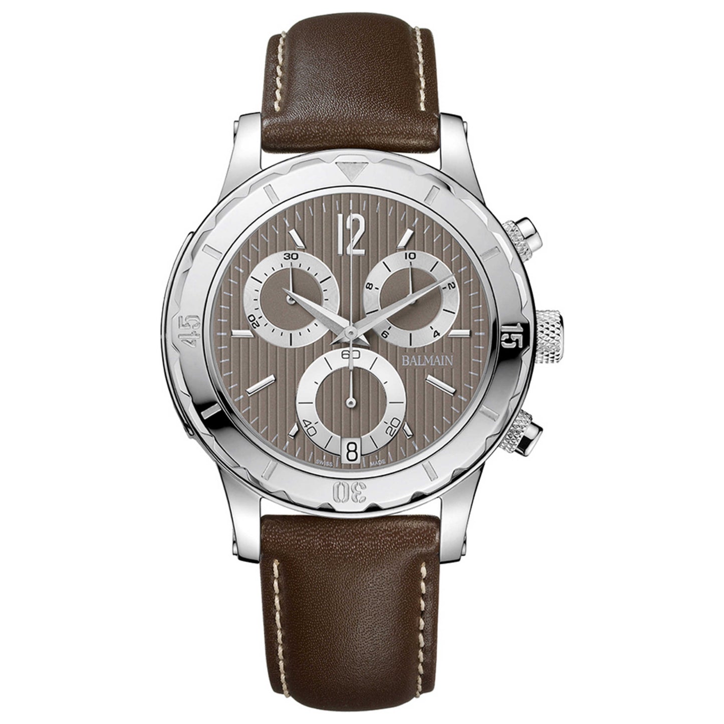 Front view of Balmain Balmainia Men's Swiss Quartz (Battery-Powered) Watch B55415254