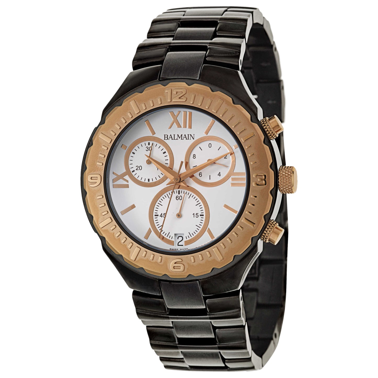 Front view of Balmain Balmainia Men's Swiss Quartz (Battery-Powered) Watch B56293324