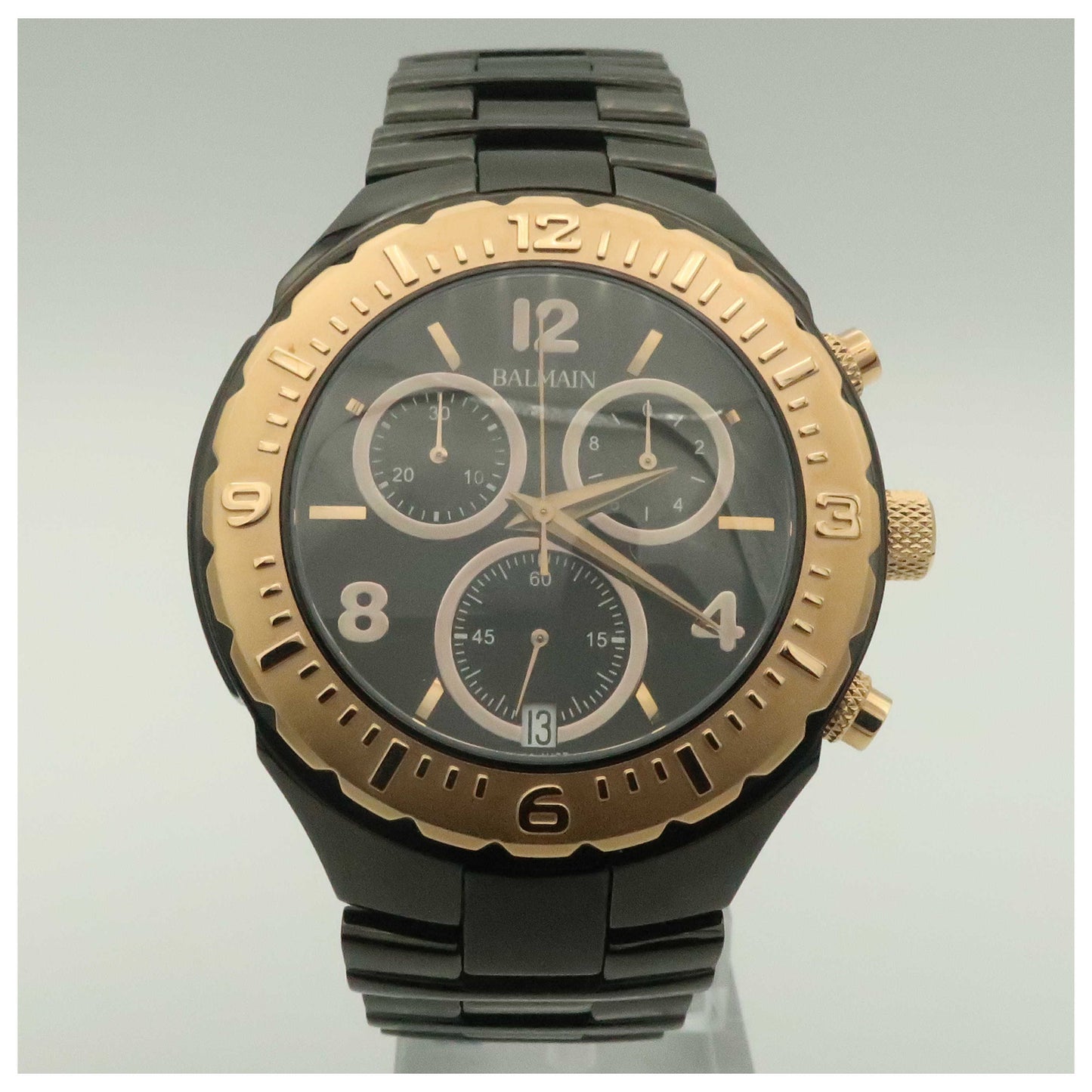 Front view of Balmain Balmainia Men's Swiss Quartz (Battery-Powered) Watch B56293364-PO