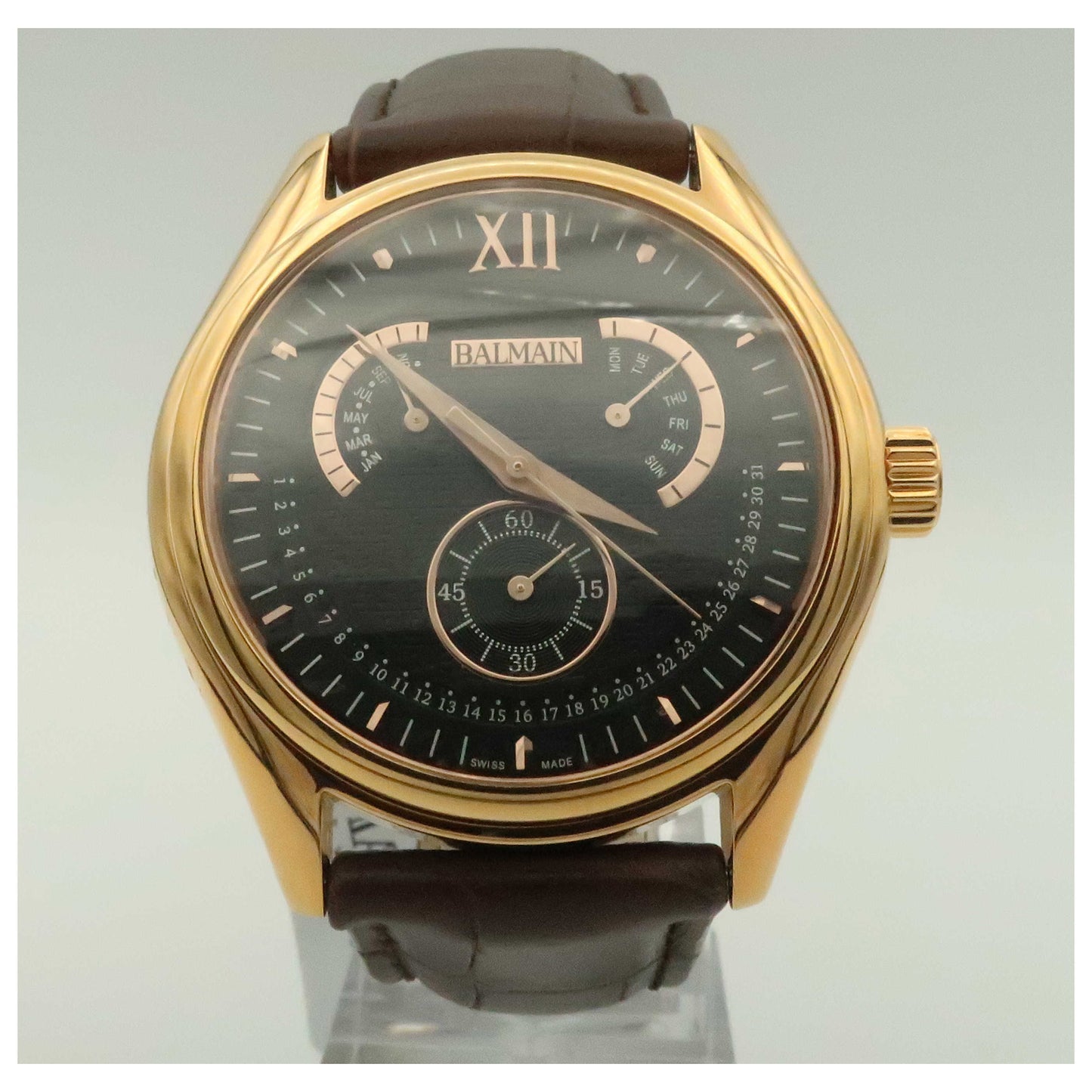 Front view of Balmain Balman Men's Swiss Quartz (Battery-Powered) Watch B72895262-SDV