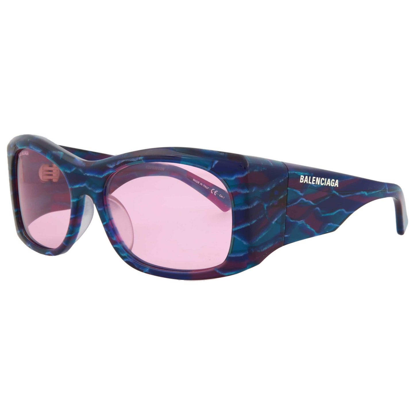 Front view of Balenciaga Novelty Unisex Sunglasses BB0001S-30006532-003