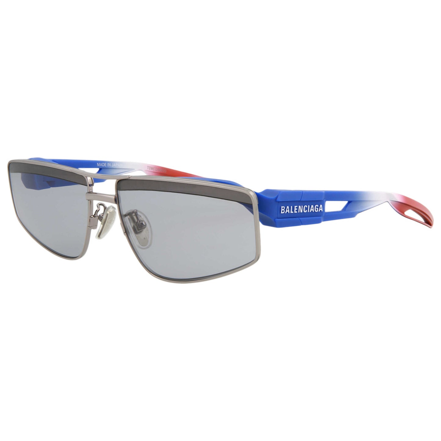 Front view of Balenciaga Fashion Men's Sunglasses BB0109S-30008974-003