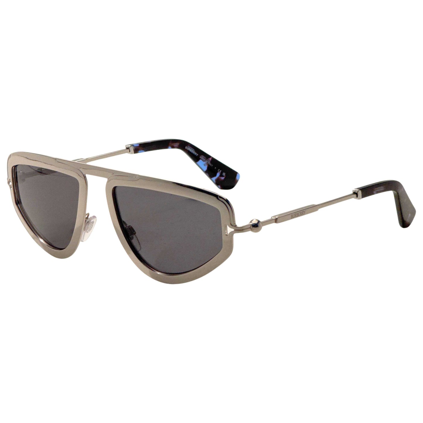 Front view of Burberry Men's Sunglasses BE3150-100587-56