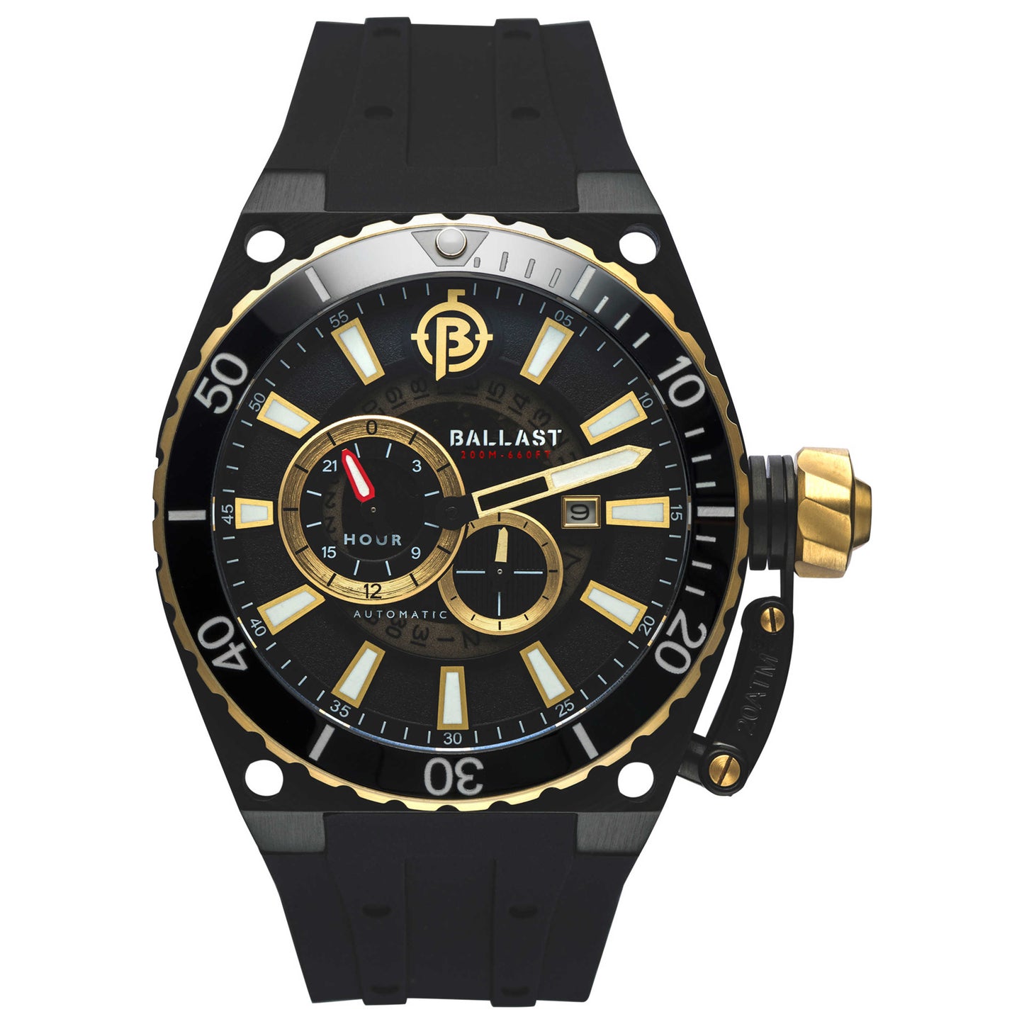 Front view of Ballast Valiant Regulator Men's Automatic Watch BL-3143-01