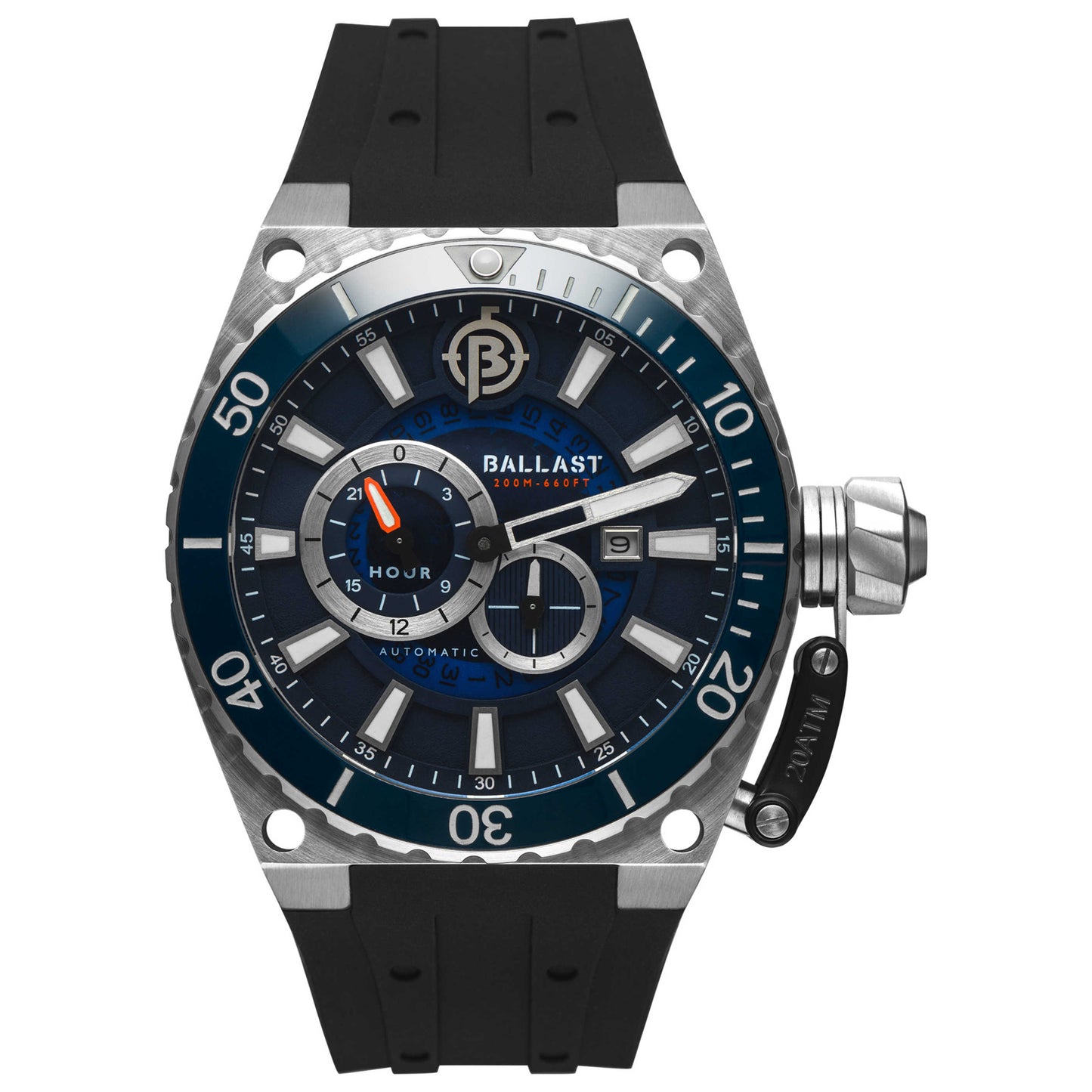 Front view of Ballast Valiant Men's Automatic Watch BL-3143-04