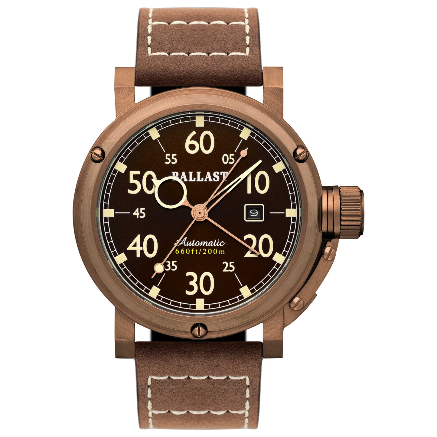 Front view of Ballast Holand Men's Automatic Watch BL-3150-03