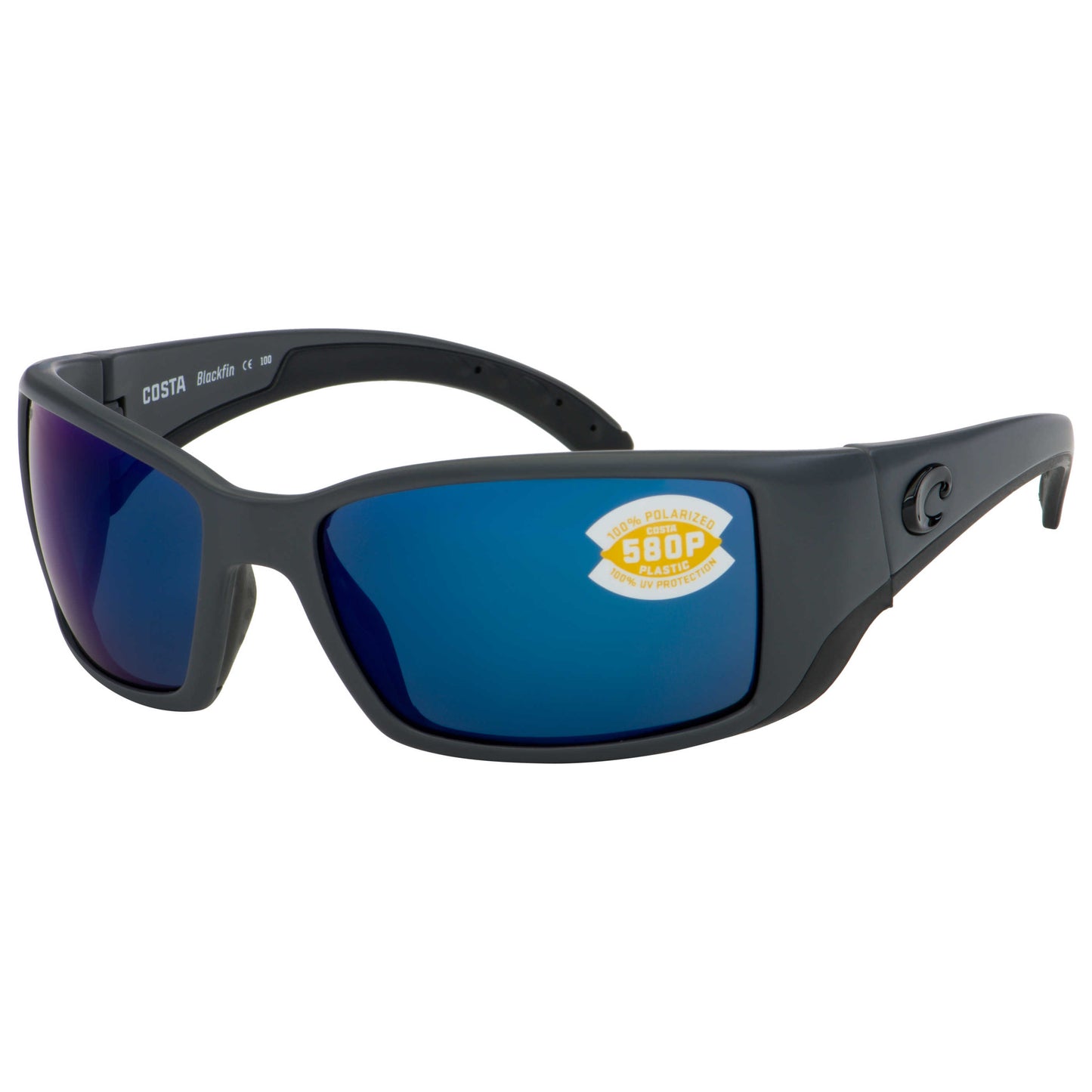 Front view of Costa del Mar Blackfin Men's Sunglasses BL-98-OBMP