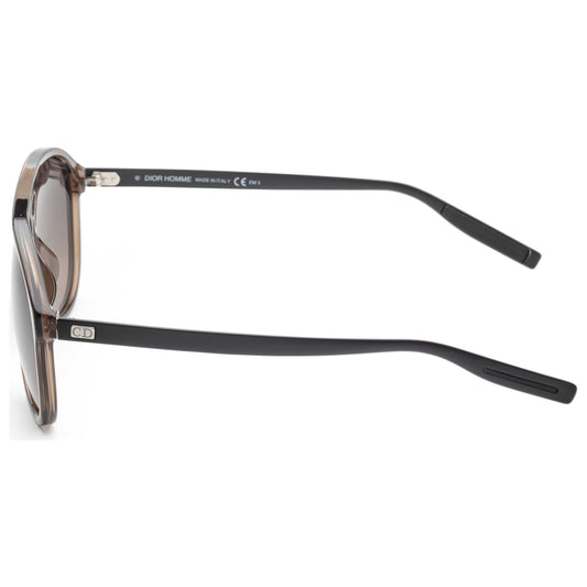 Left view of Christian Dior Homme Black Tie Men's Sunglasses BLACK176S-3OT-R4