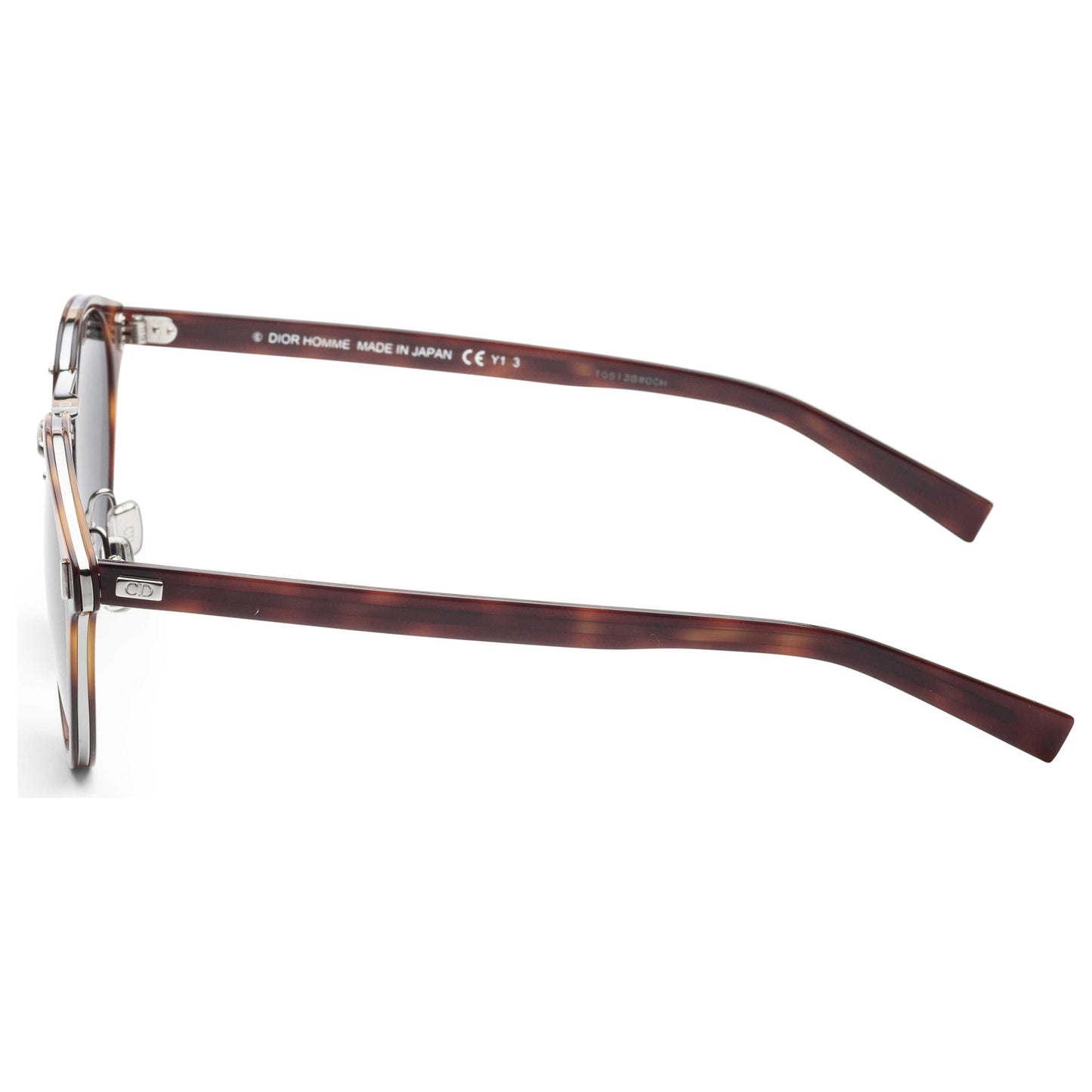 Left view of Christian Dior Homme Black Tie Men's Sunglasses BLACK20SKS-OT1-O7