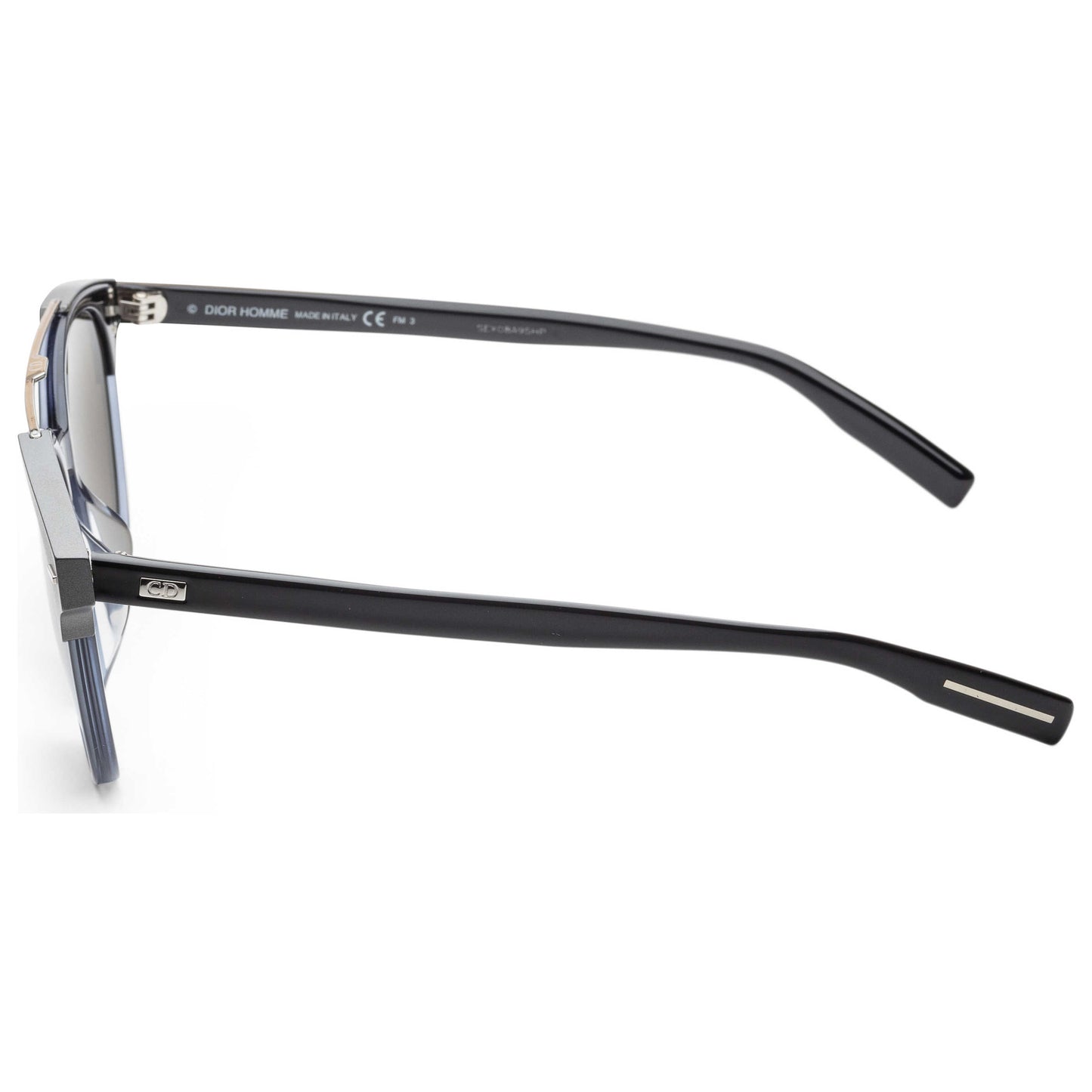 Left view of Christian Dior Homme Black Tie Men's Sunglasses BLACK20SLS-086-IR