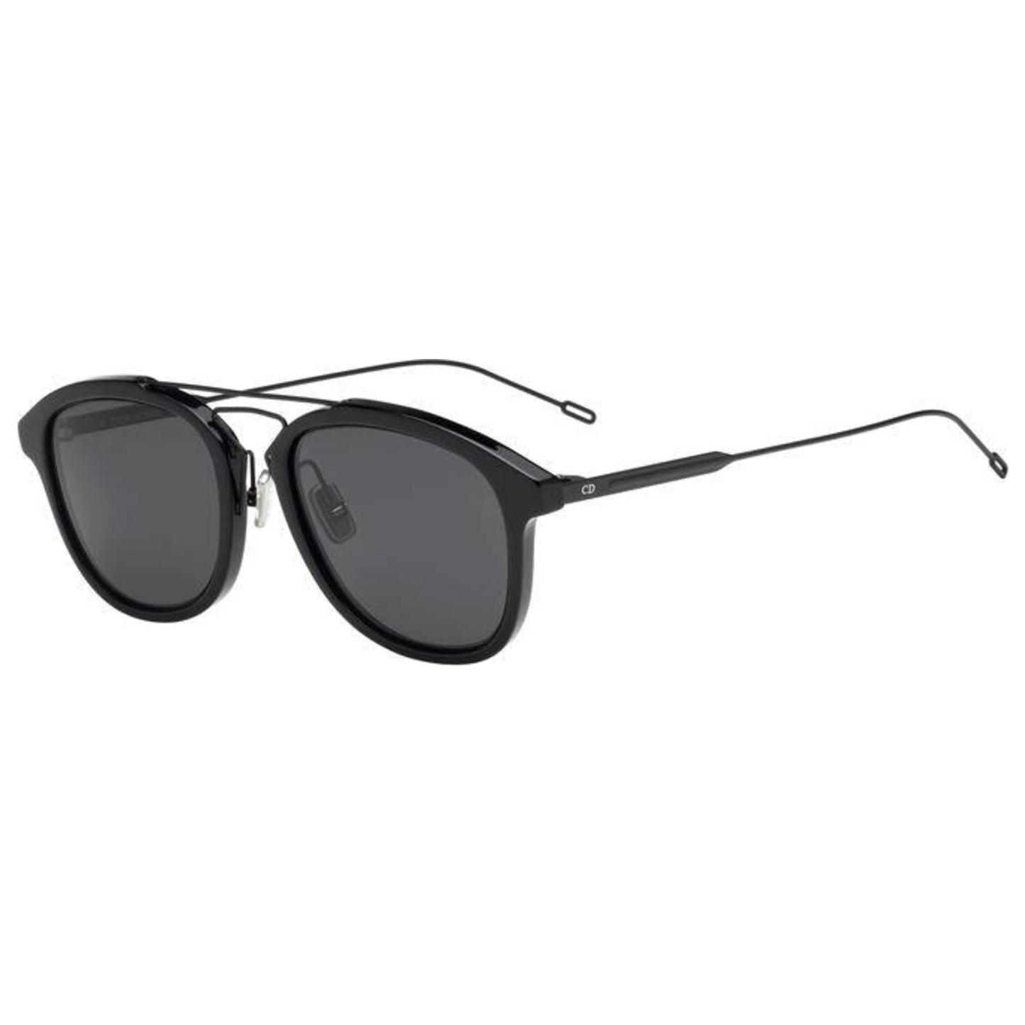 Front view of Christian Dior Homme Black Tie Men's Sunglasses BLACK227S-OEC-Y1
