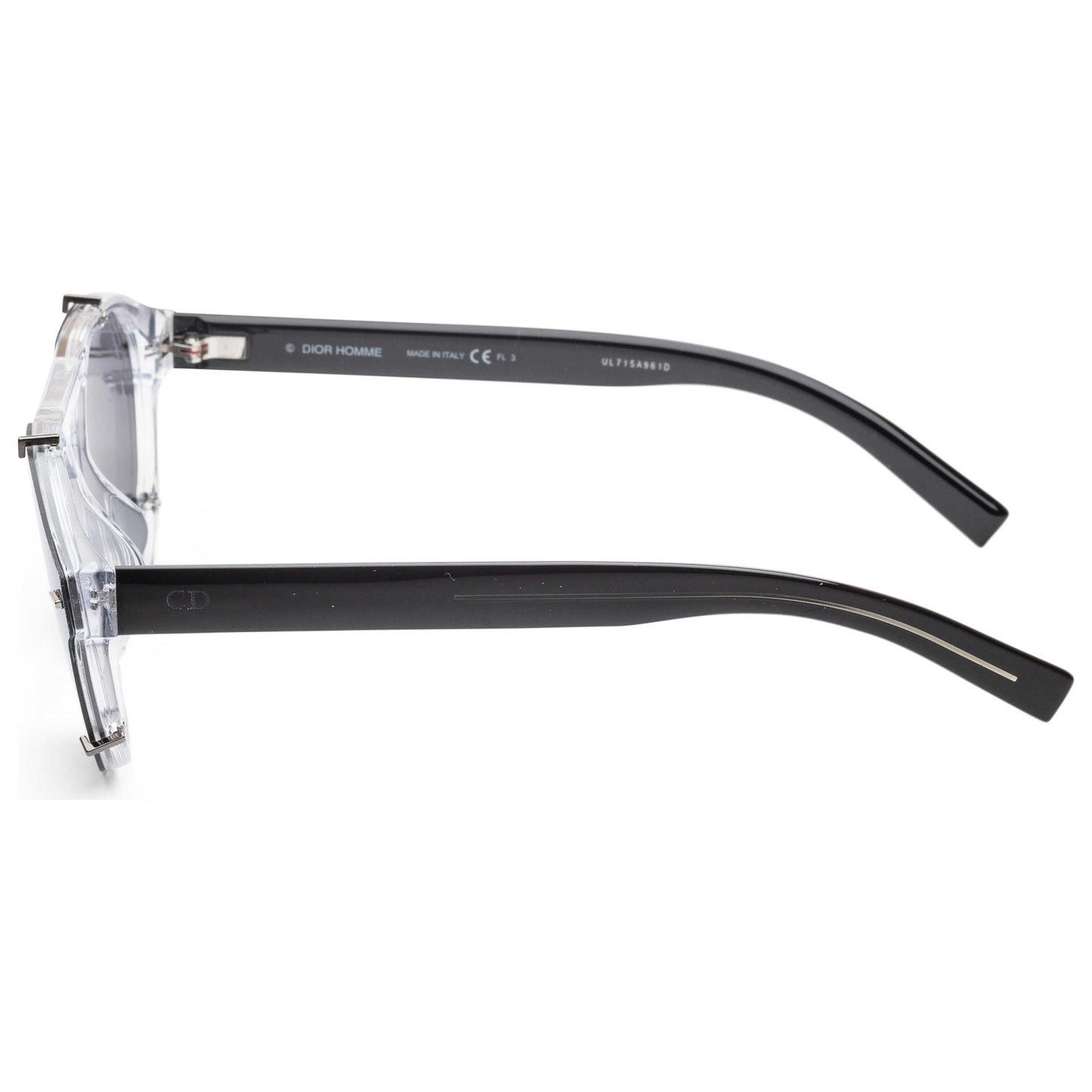 Left view of Christian Dior Homme Black Tie Men's Sunglasses BLACK247S-086-O7