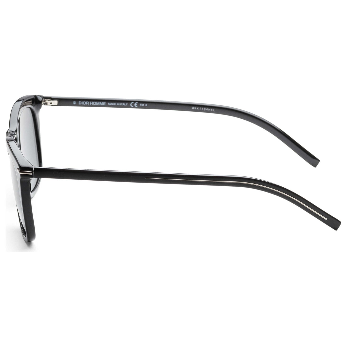 Left view of Christian Dior Homme Black Tie Men's Sunglasses BLACK268S-0807-IR