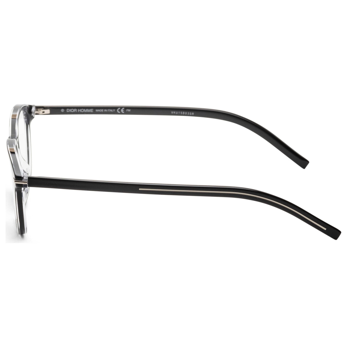 Left view of Christian Dior Homme Black Tie Men's Opticals BLACK271-0MNG-50-19