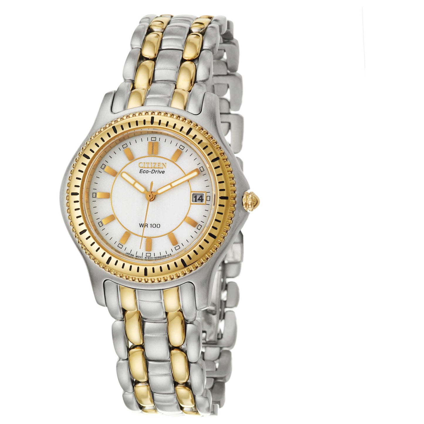 Front view of Citizen Riega Men's Solar Powered Quartz Eco-Drive Watch BM6254-51A