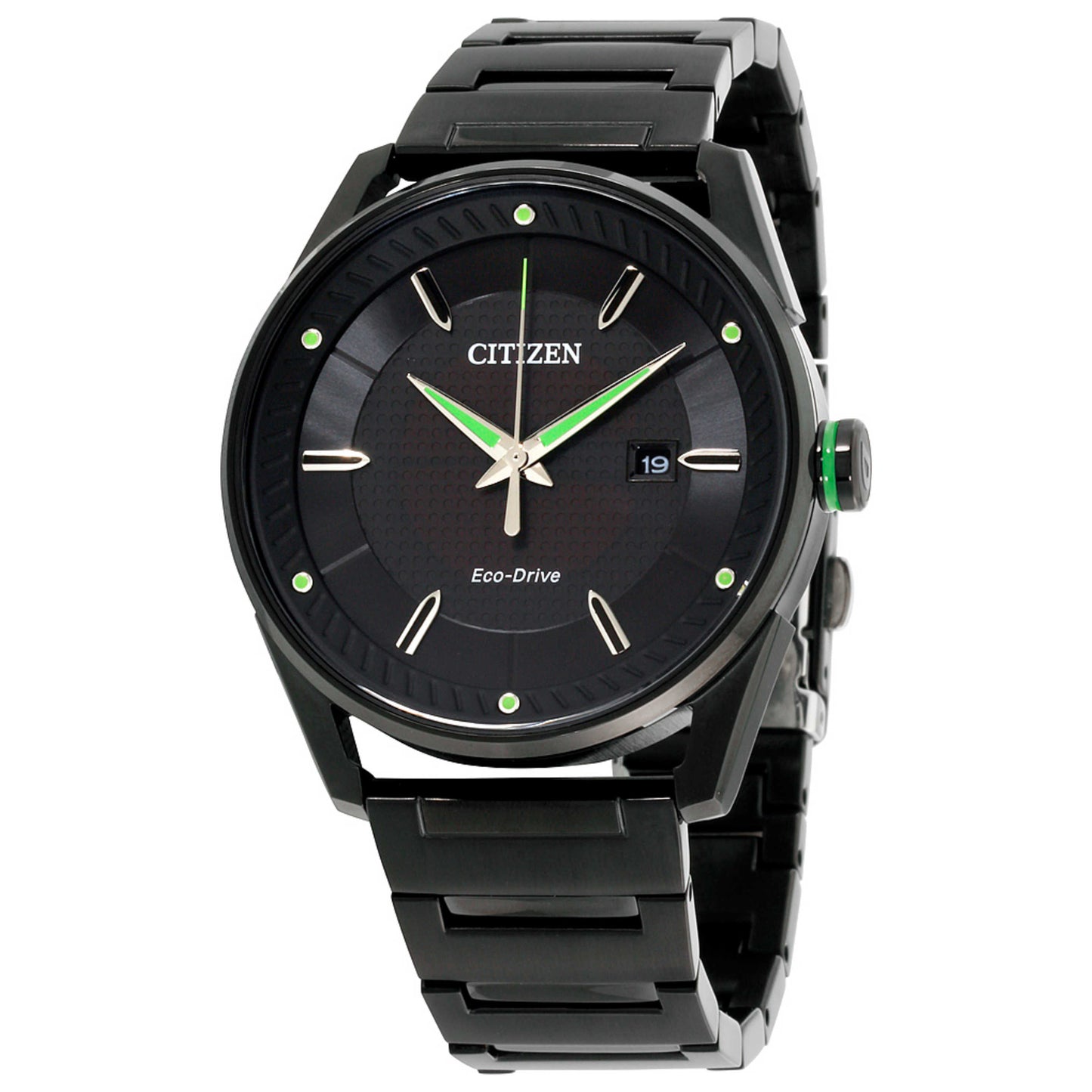 Front view of Citizen CTO Men's Solar Powered Quartz Eco-Drive Watch BM6985-55E