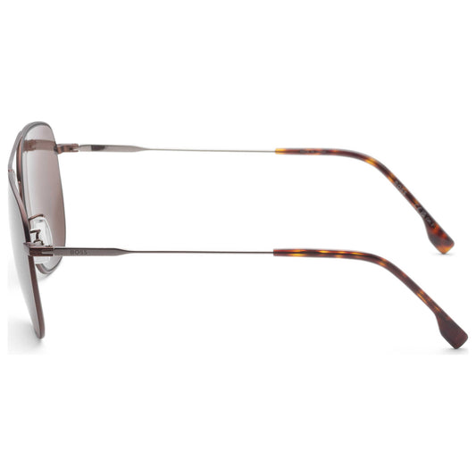 Left view of Hugo Boss Men's Sunglasses BOSS1557-O-F-S-1OT-70