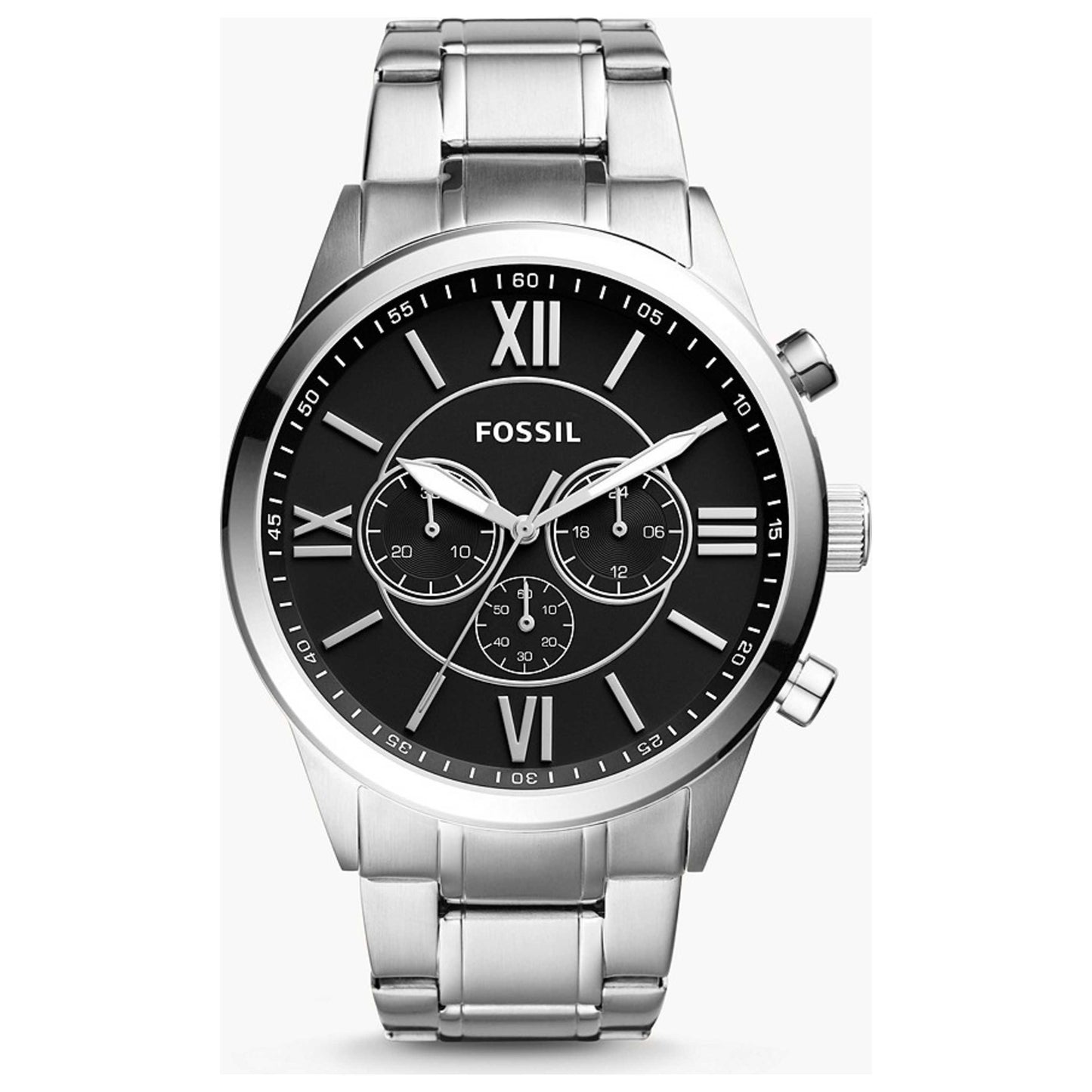 Front view of Fossil Flynn Men's Quartz Watch BQ1125IE