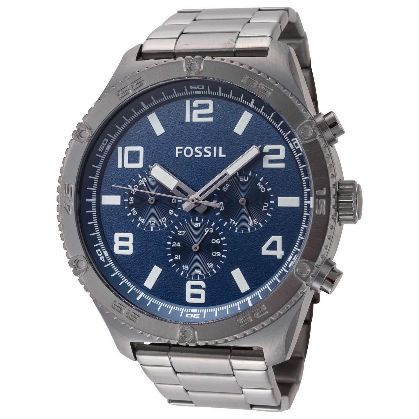 Front view of Fossil Brox Men's Quartz Watch BQ2798