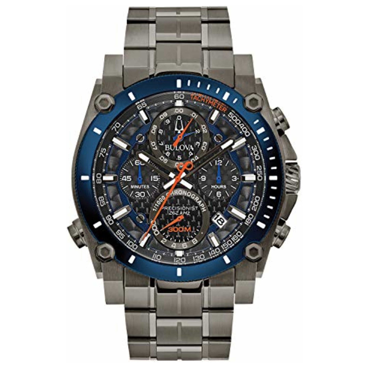 Front view of Bulova Precisionist Men's Quartz Watch BUL98B343