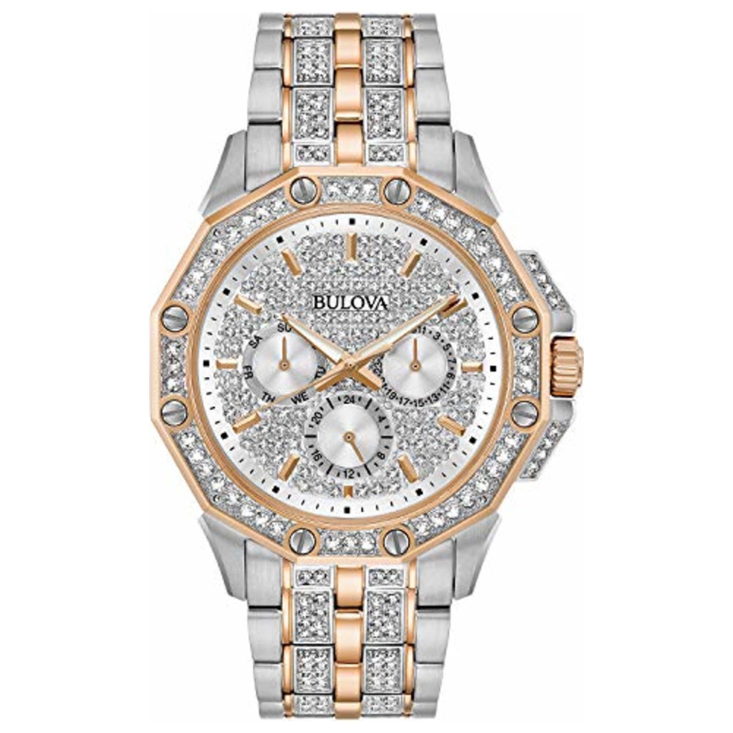 Front view of Bulova Octava Men's Quartz Watch BUL98C133