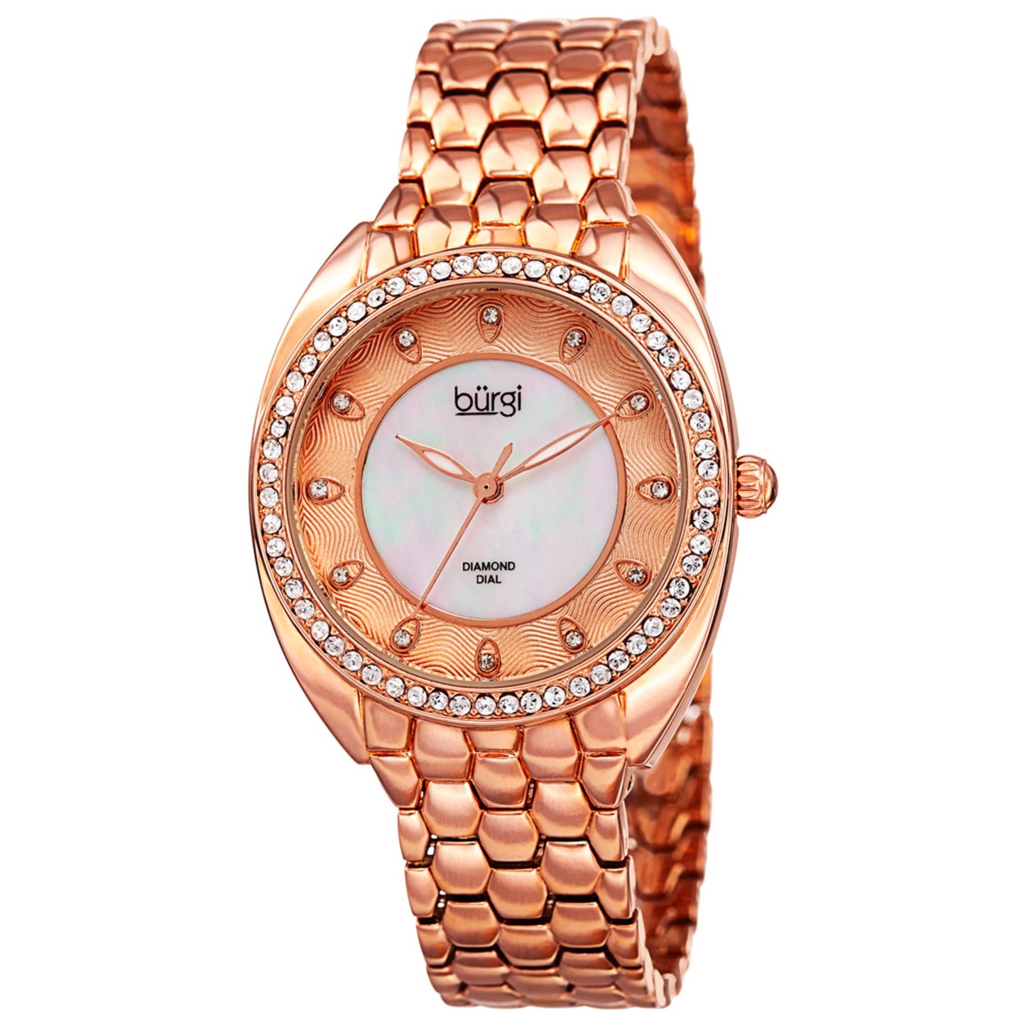 Front view of Burgi Classic Women's Quartz Watch BUR145RG