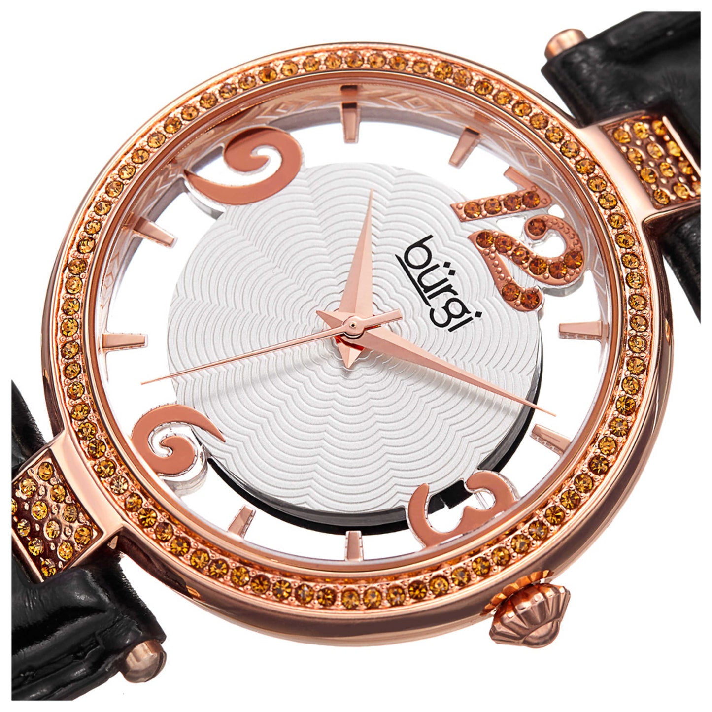Burgi Classic Women's Quartz Watch BUR150BKR - Image #5