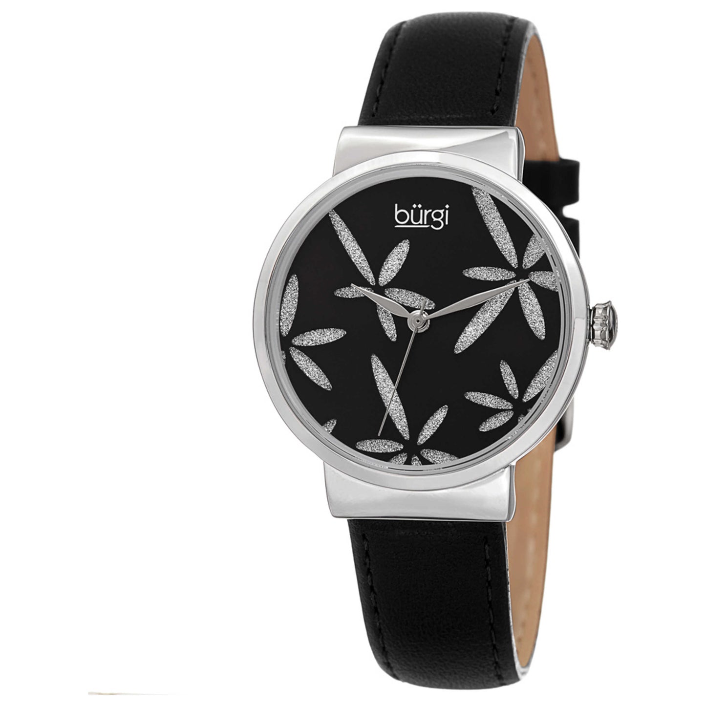 Front view of Burgi Women's Quartz Watch BUR191BK