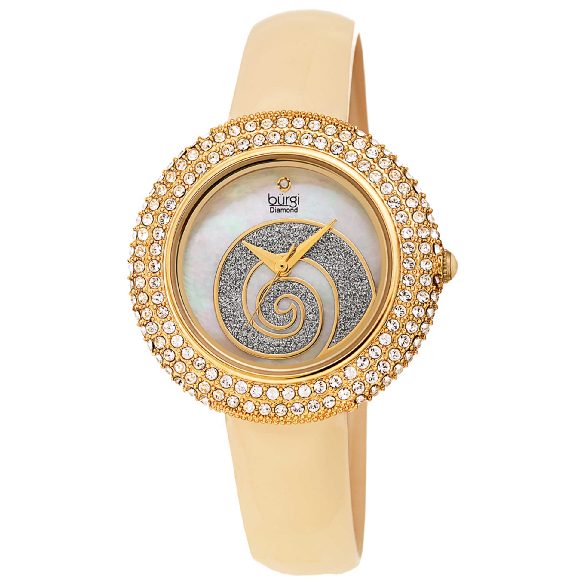 Front view of Burgi Women's Quartz Watch BUR209YG
