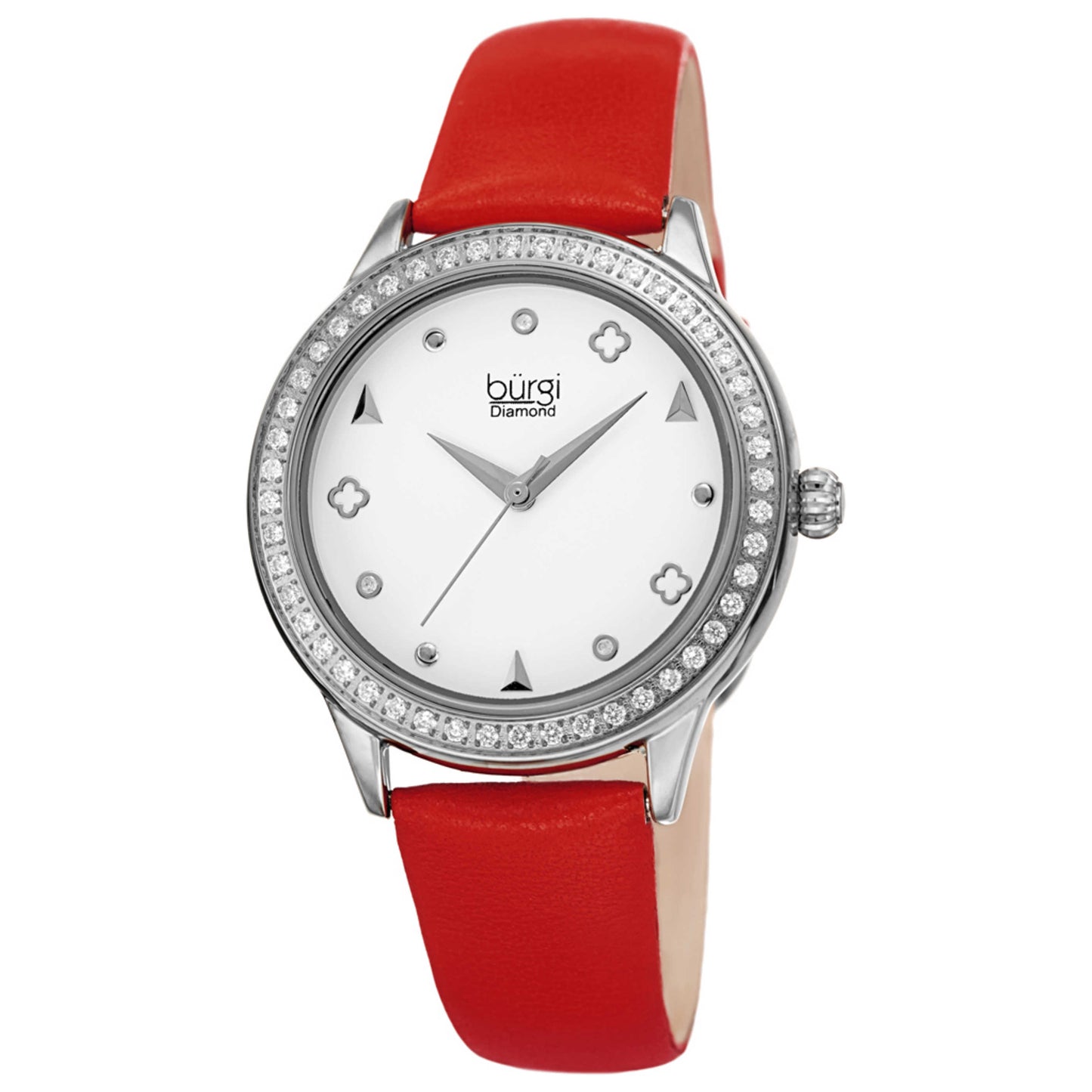 Front view of Burgi Women's Quartz Watch BUR221RD