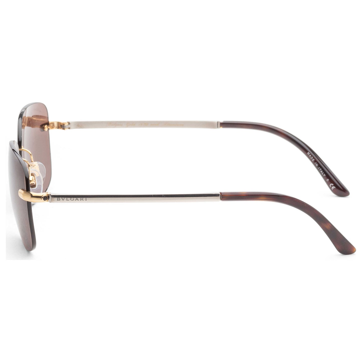 Left view of Bulgari Fashion Men's Sunglasses BV5031TG-408173-58