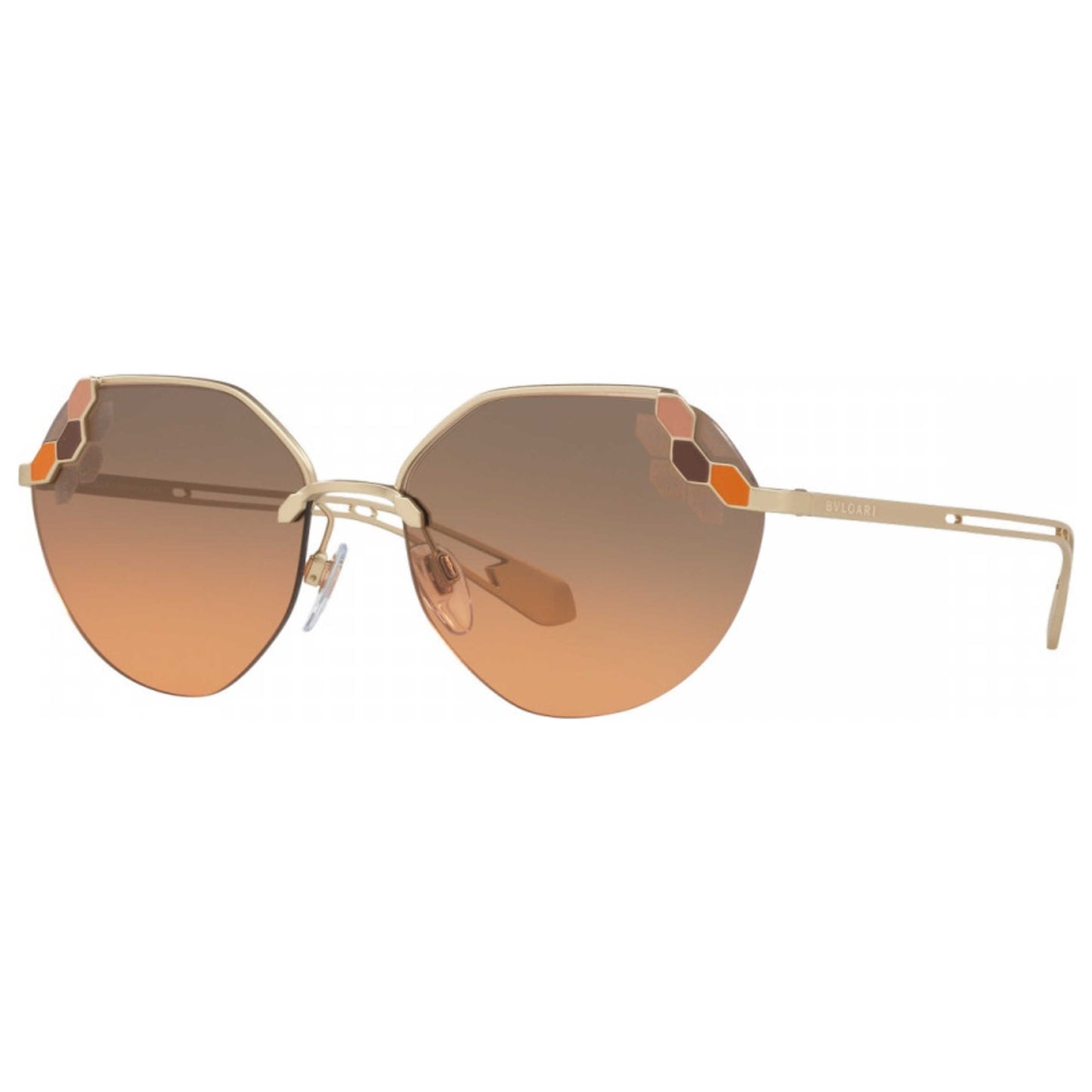 Front view of Bulgari Fashion Women's Sunglasses BV6099-201318-57