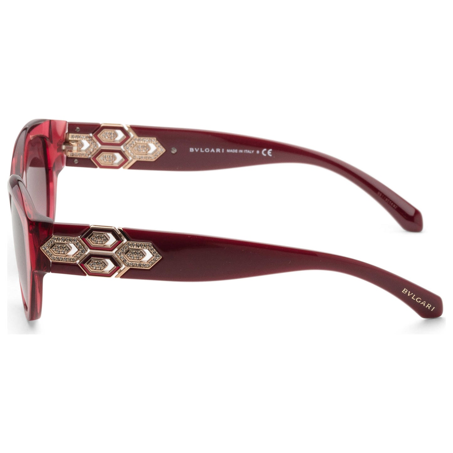 Left view of Bulgari Fashion Women's Sunglasses BV8221B-54788H-53