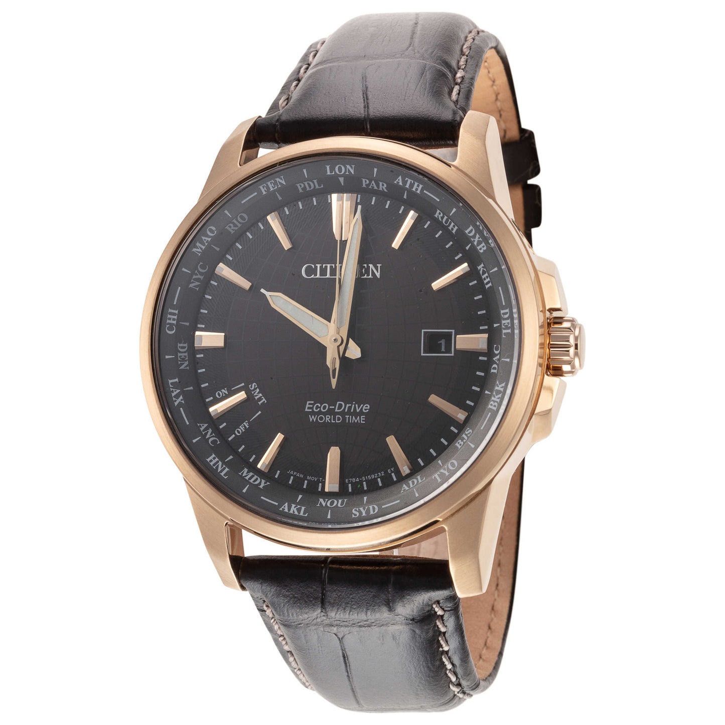 Front view of Citizen Brycen Men's Solar Watch BX1003-08E