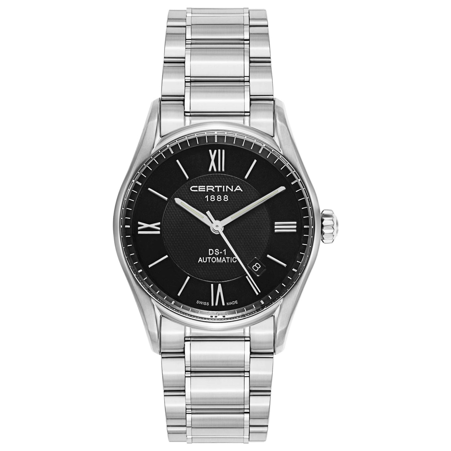 Front view of Certina DS 1 Men's Automatic Watch C006-407-11-058-00