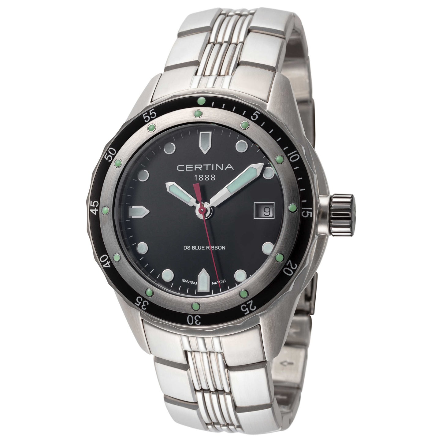 Front view of Certina DS Blue Ribbon Men's Quartz Watch C0074101105101