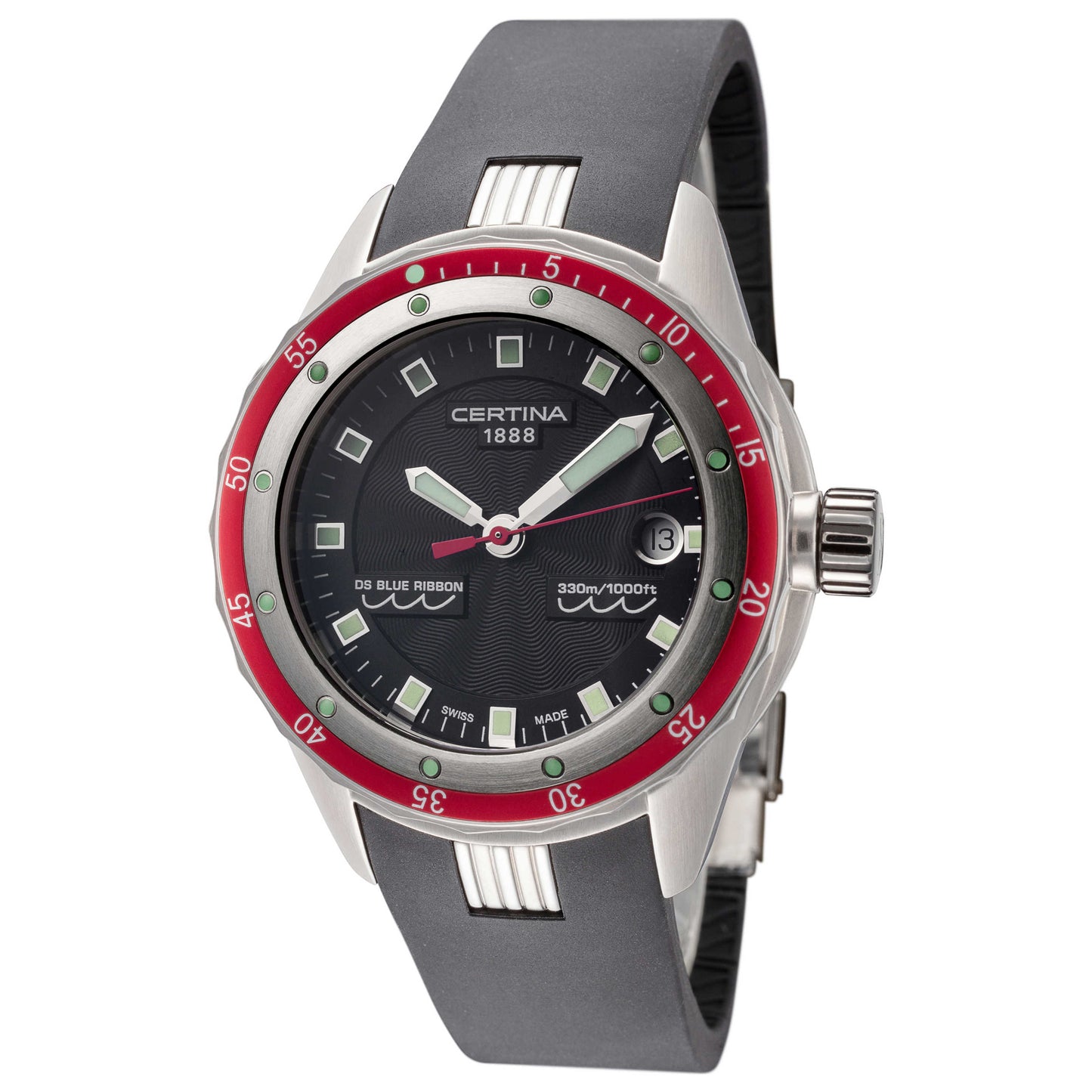 Front view of Certina DS Blue Ribbon Men's Quartz Watch C0074101705100