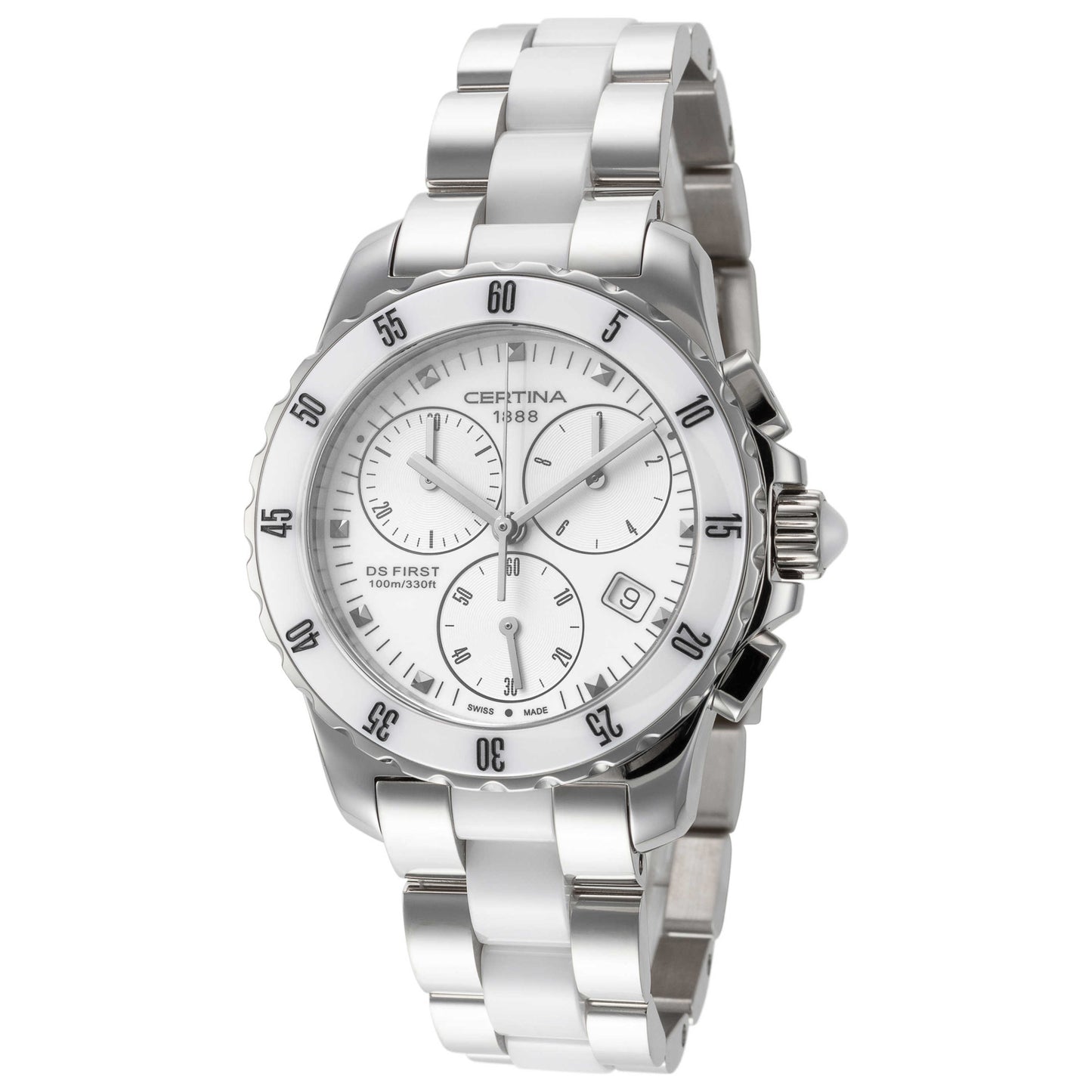 Front view of Certina DS First Lady Women's Quartz Watch C0142171101101