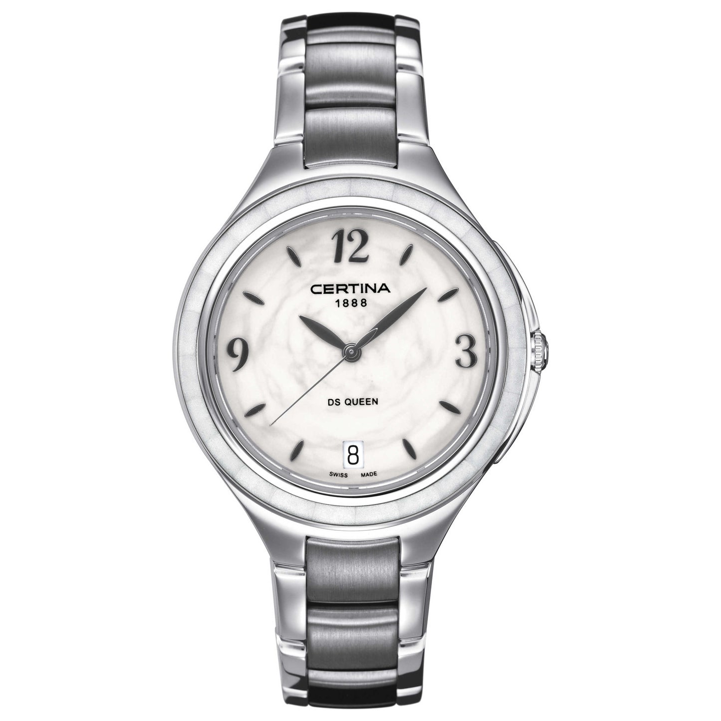 Front view of Certina DS Queen Women's Swiss Quartz (Battery-Powered) Watch C018-210-11-017-00