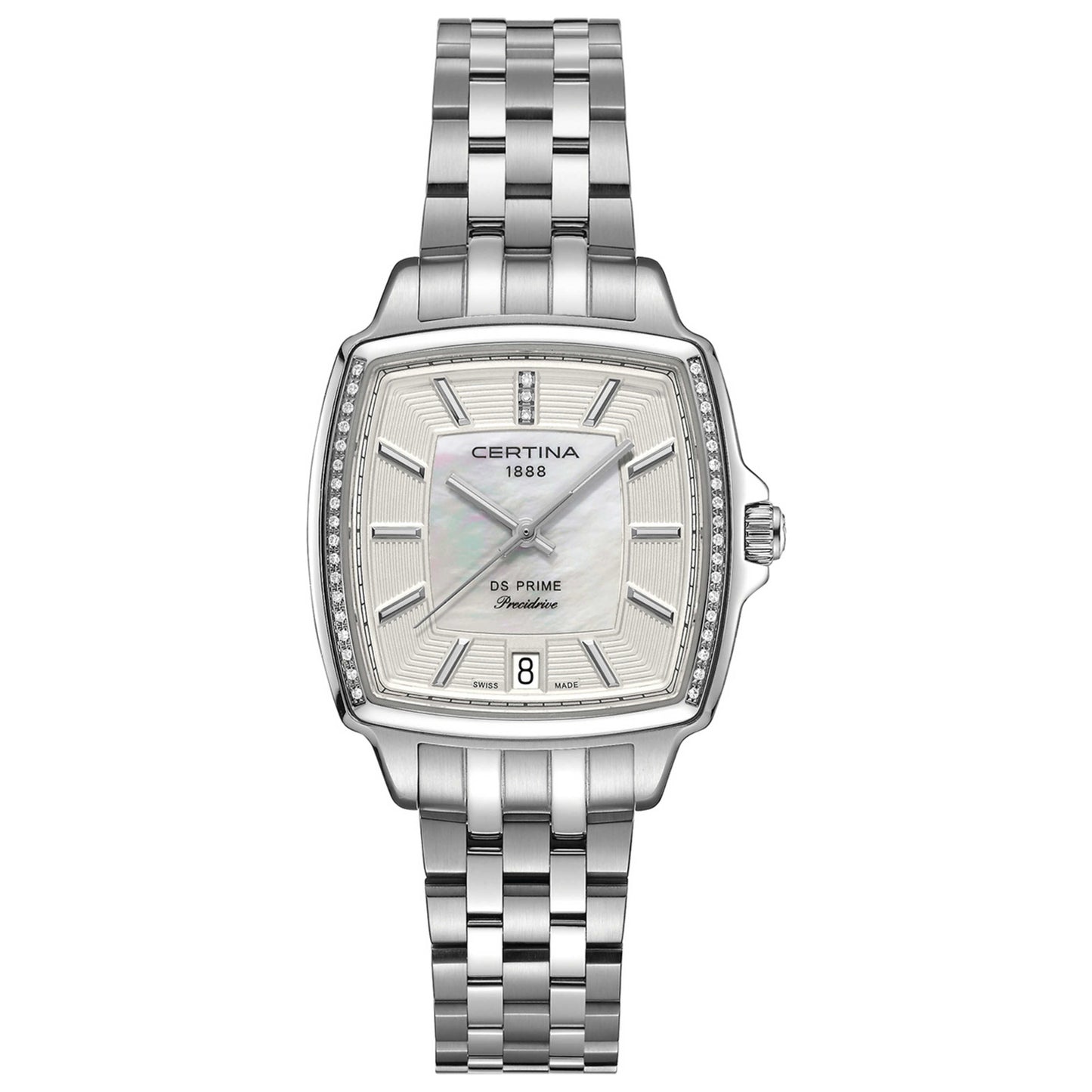 Front view of Certina DS Prime Women's Swiss Quartz (Battery-Powered) Watch C028-310-61-116-00
