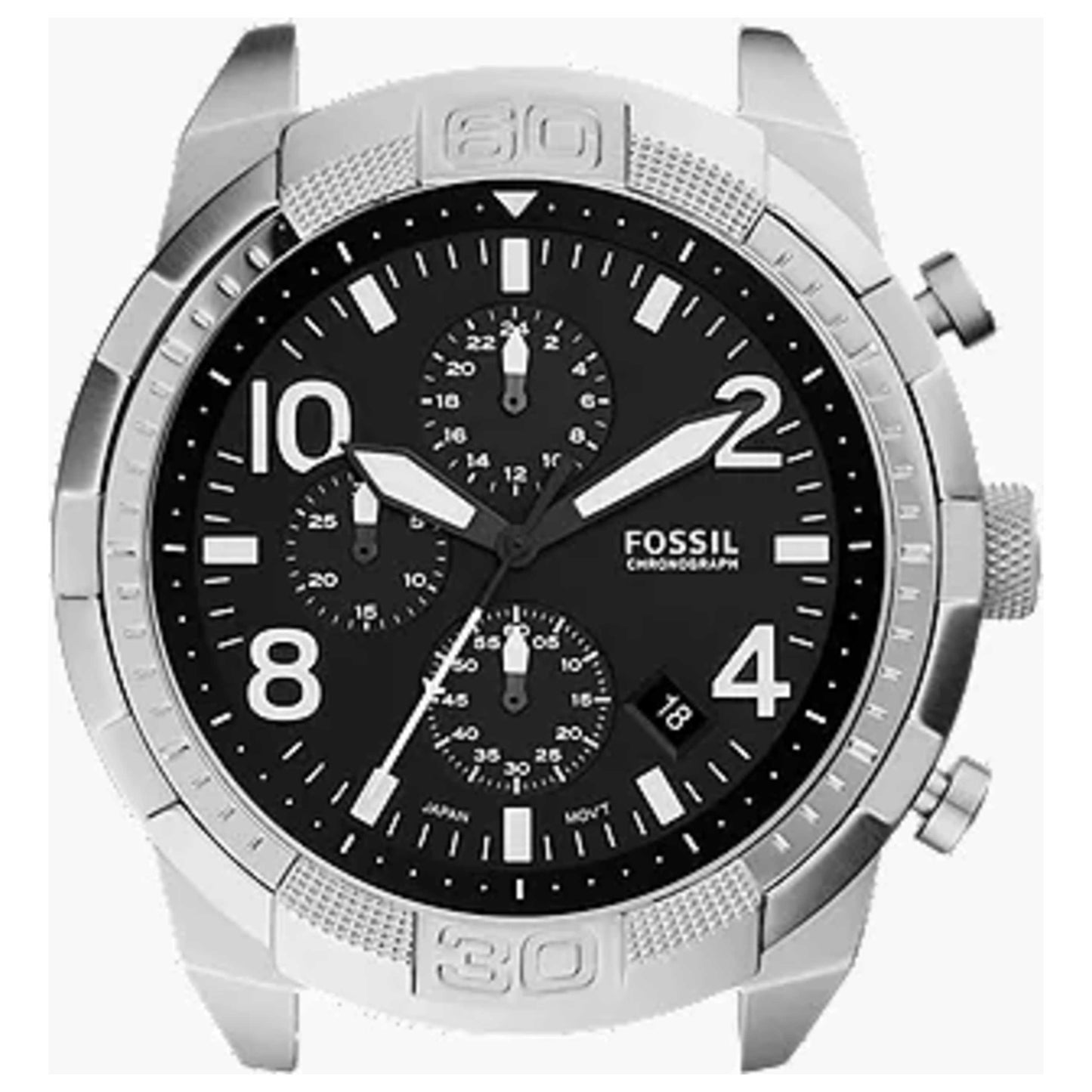 Front view of Fossil Bronson Men's Quartz Watch C241016