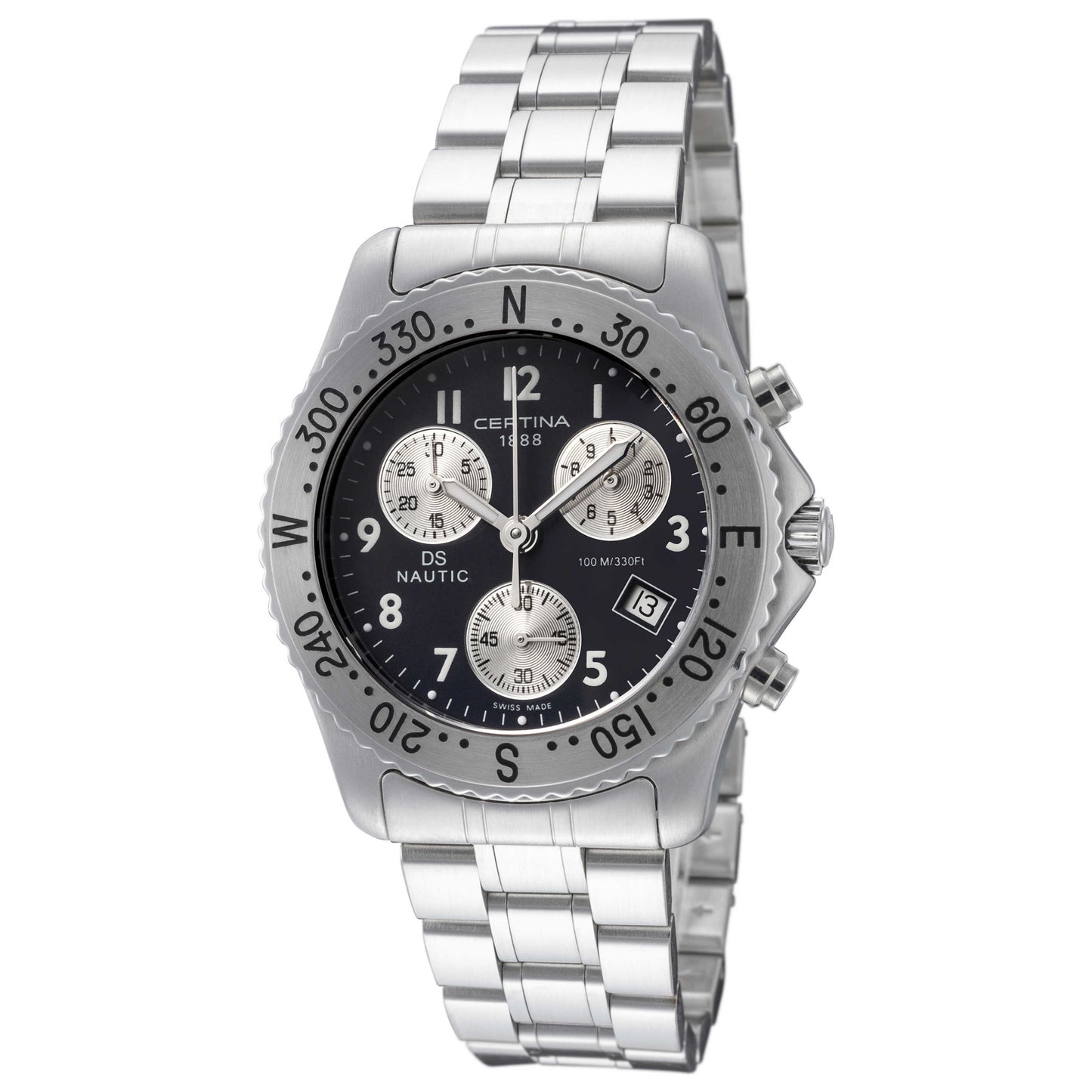 Front view of Certina DS Nautic Men's Quartz Watch C54271184252