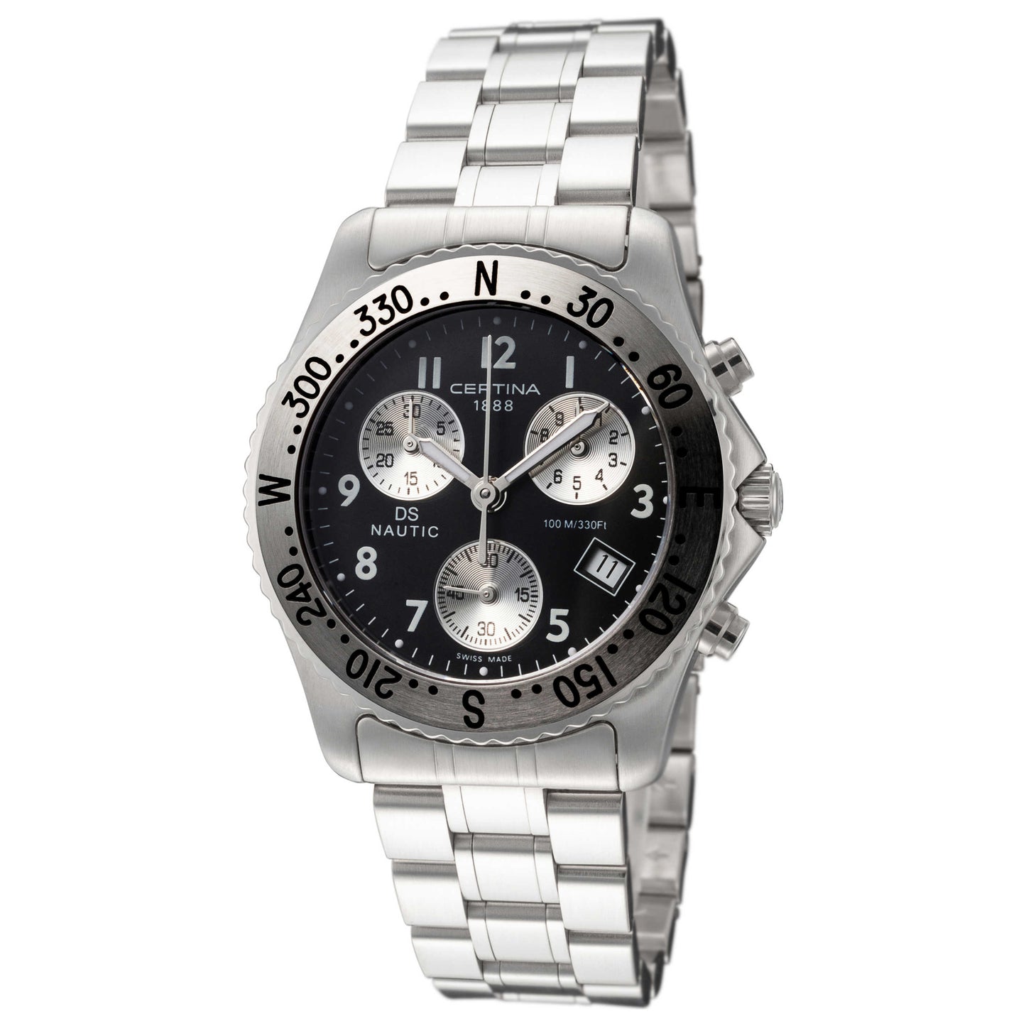 Front view of Certina DS Nautic Men's Quartz Watch C54271184292