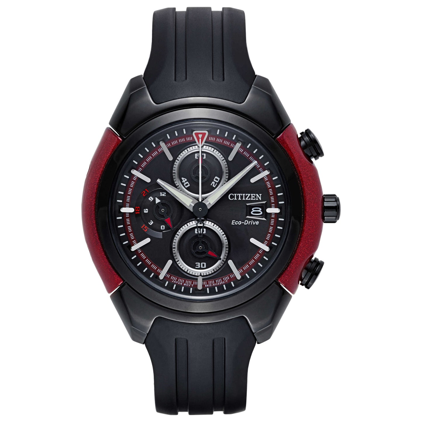 Front view of Citizen Eco-Drive Men's Solar Powered Quartz Eco-Drive Watch CA0287-05E