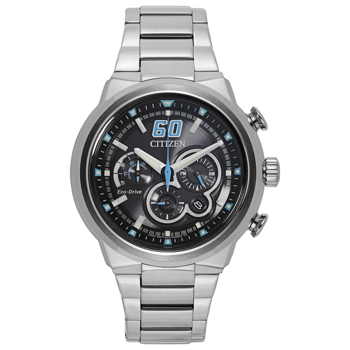 Front view of Citizen Eco-Drive Men's Solar Powered Quartz Eco-Drive Watch CA4130-56E