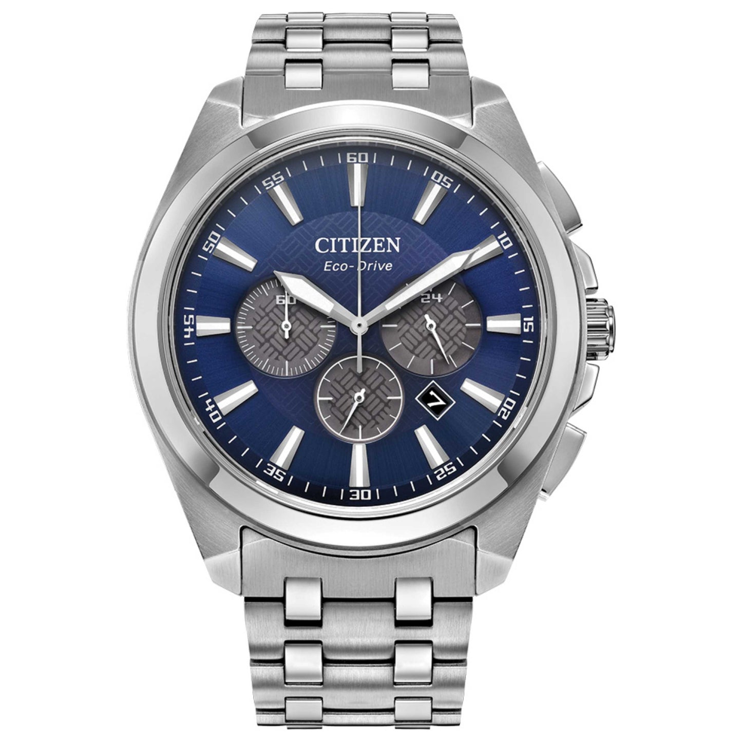 Front view of Citizen Peyten Men's Solar Powered Quartz Eco-Drive Watch CA4510-55L