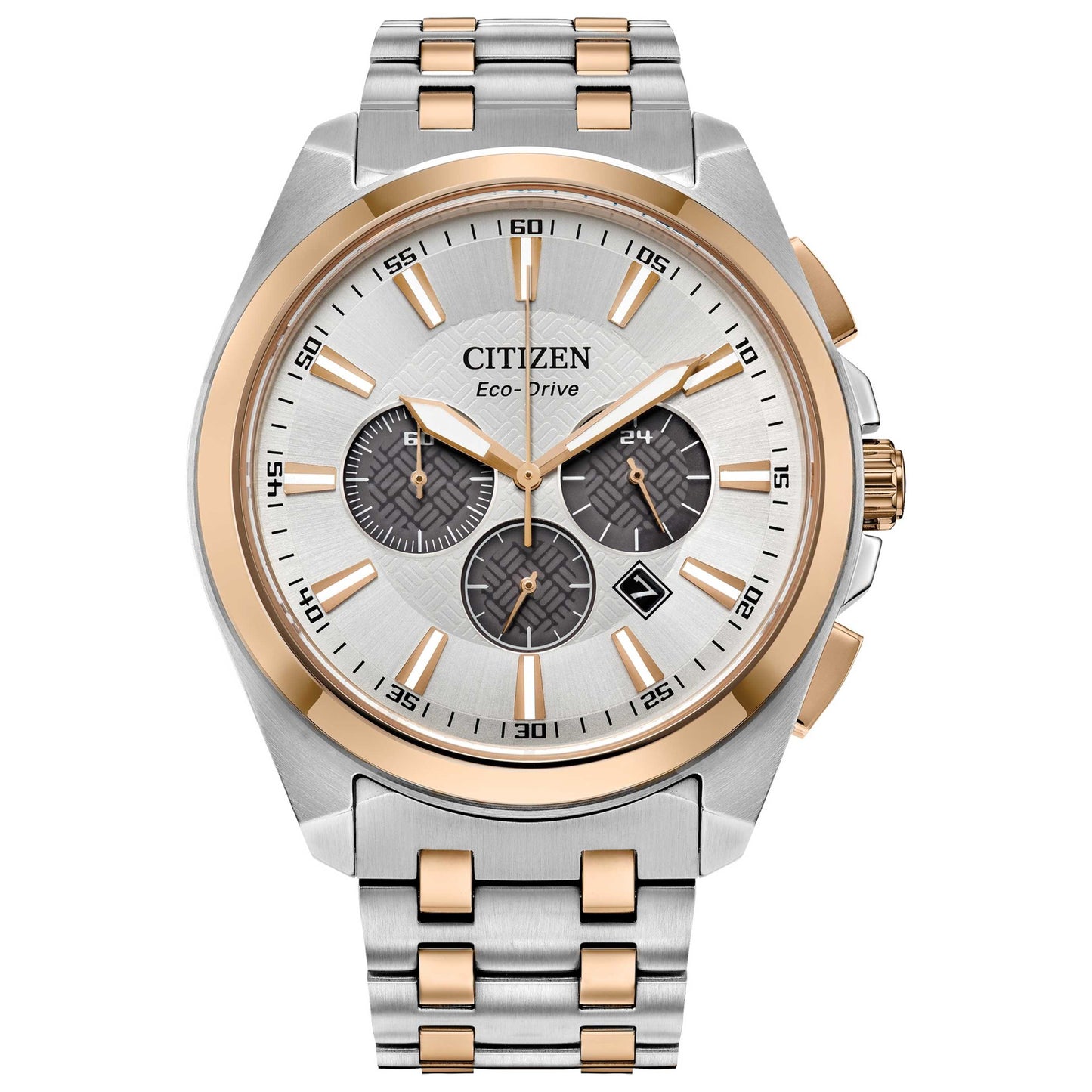 Front view of Citizen Peyten Men's Solar Powered Quartz Eco-Drive Watch CA4516-59A